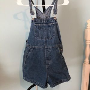 Jean short overalls